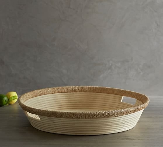 Concentric Reed Tray with Seagrass Trim - Image 0