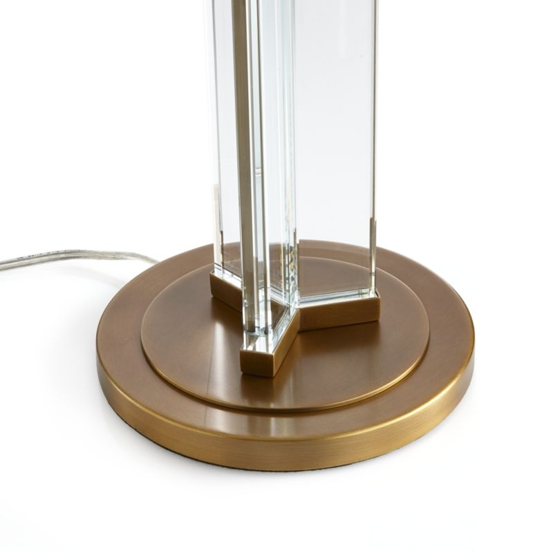 Gleam Crystal/Brass Black Shade Table Lamp - Image 6