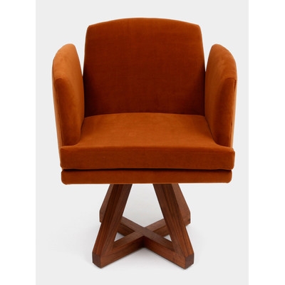 Allison Swivel Base Upholstered Dining Chair - Image 0
