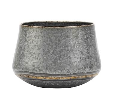Low Galvanized Vases - Medium - Image 0