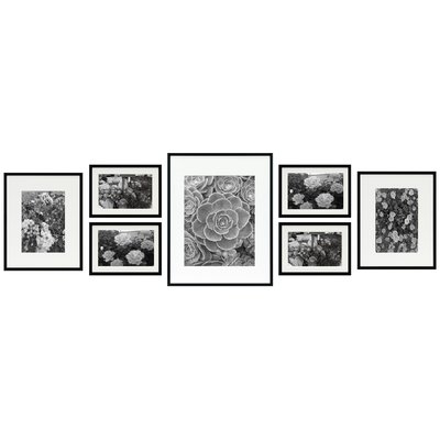 Alisson Gallery Wall Aluminum Picture Frame Set, Black, Set of 7 - Image 0