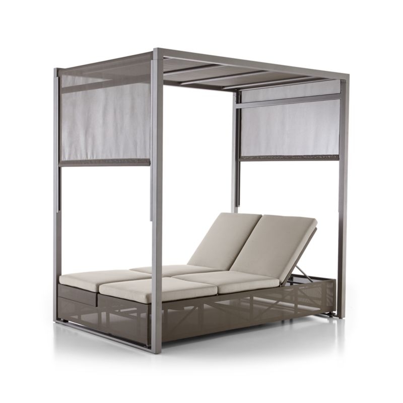 Dune Double Chaise Sofa Lounge with Canopy - Image 1