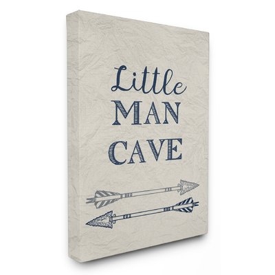 Little Man Cave Arrows Illustration' Framed Textual Art - Image 0