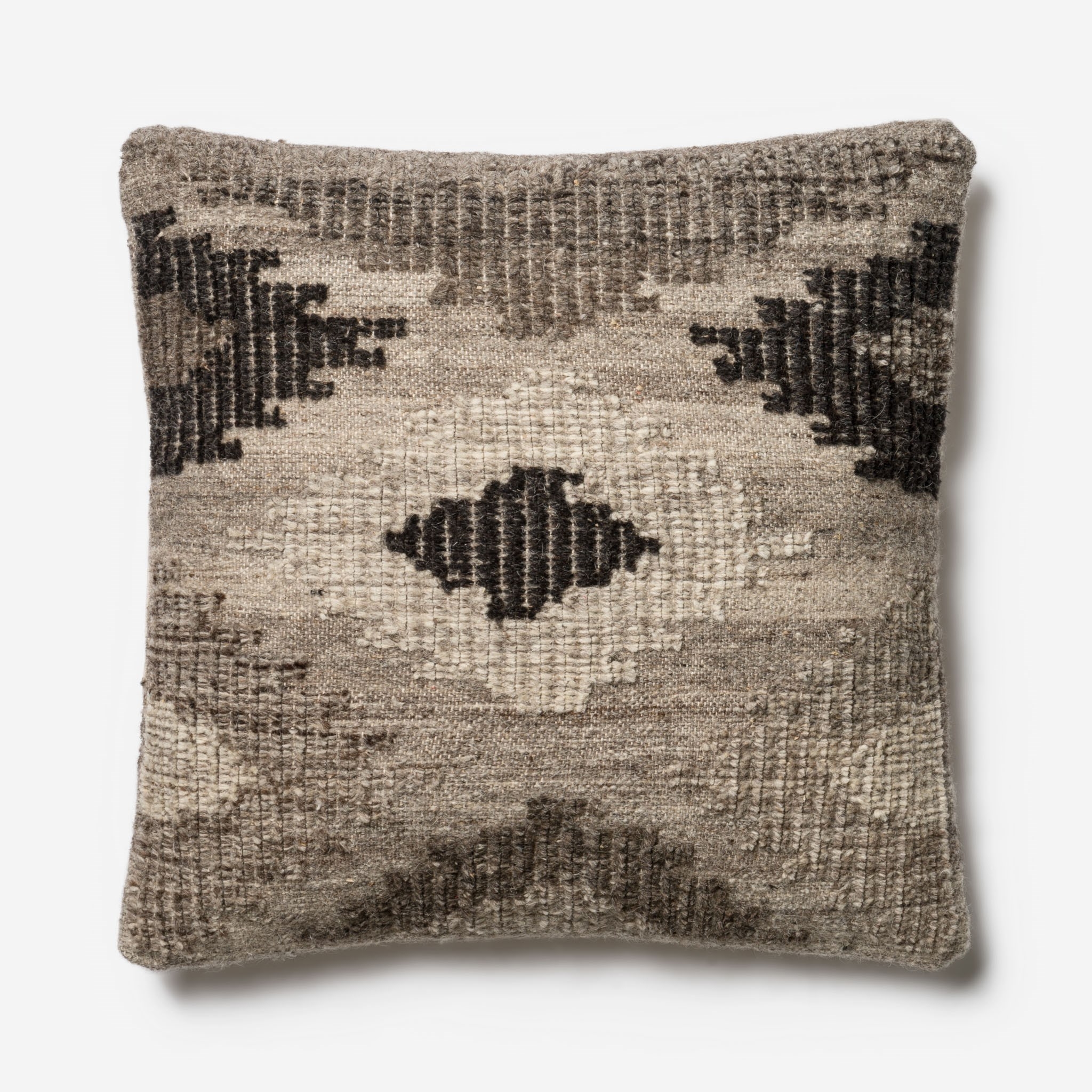 PILLOWS - GREY / BLACK - 22" X 22" Cover w/Down - Image 0