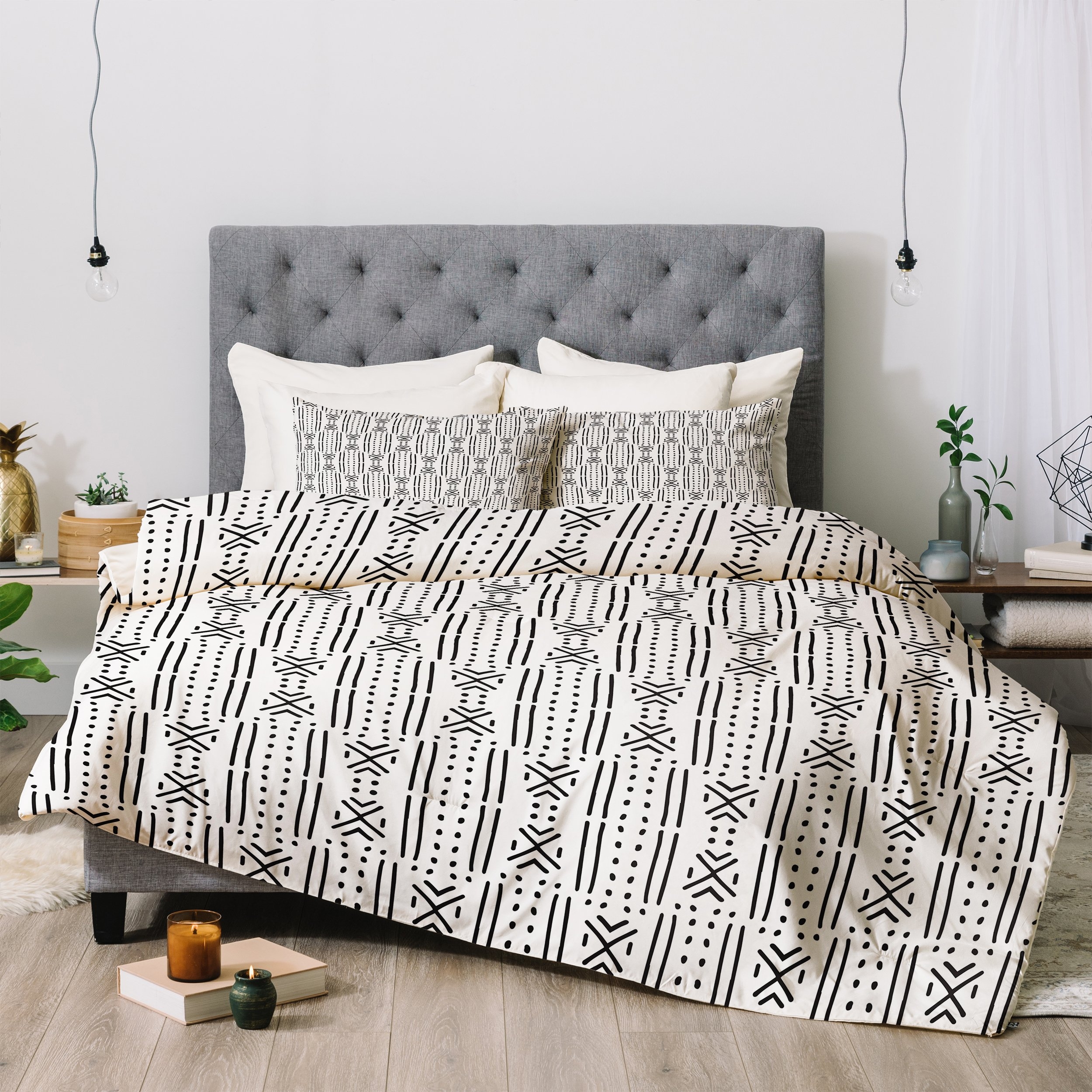 Holli Zollinger MUDCLOTH WHITE Comforter - King / Comforter Only - Image 0