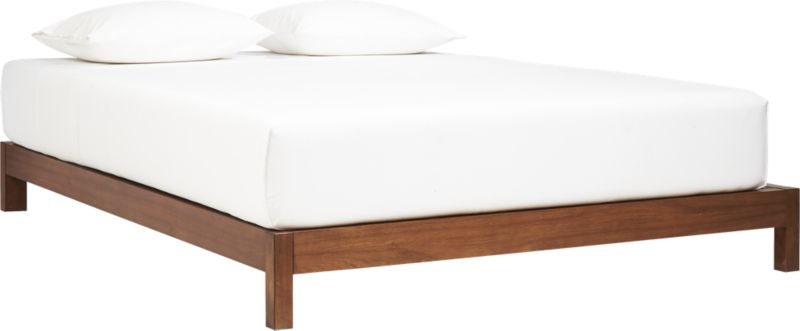 Simple Wood Bed Base Queen - Image 2