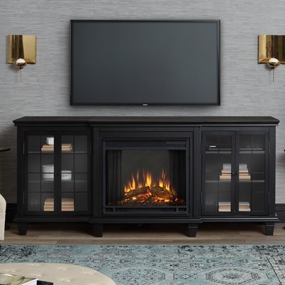Marlowe Entertainment Unit Electric Fireplace TV Stand - Image 1