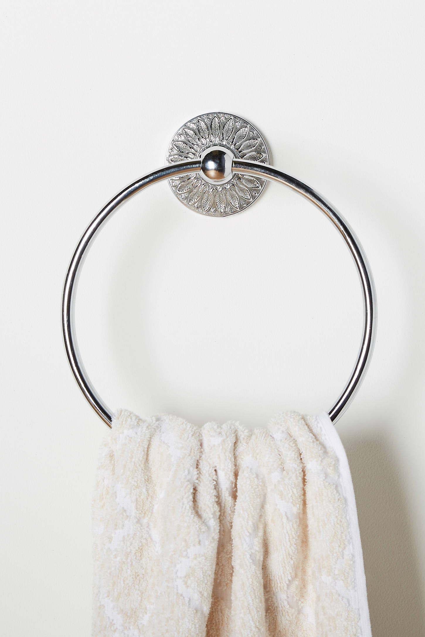 Floral Imprint Towel Ring - Image 0