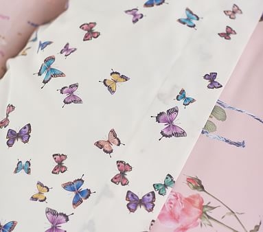 Monique Lhuillier Organic Butterfly Sheet Set, Full, Multi - Image 3