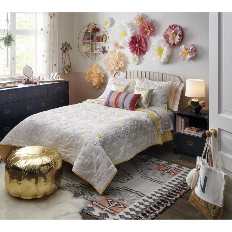 Larkin Gold Metal Full Bed - Image 2