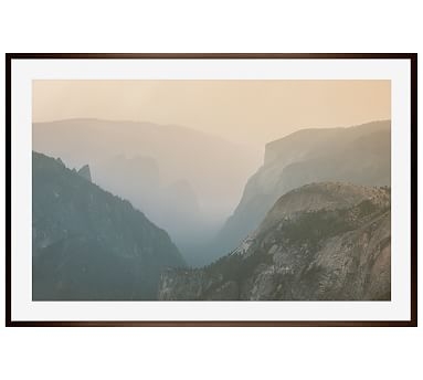 Yosemite at Last Light Framed Print By Camrin Dengel, 28x42", Wood Gallery Frame, Espresso, Mat - Image 0