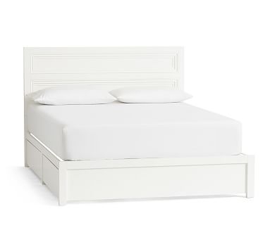 Sussex Storage Platform Bed, Queen, Bright White - Image 0
