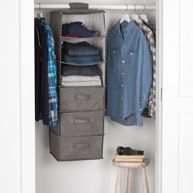 Extra Wide Hanging Closet Organizer, Linen - Image 2
