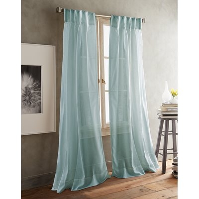 Paradox Inverted Pleat Solid Sheer Curtain Panels - Image 0