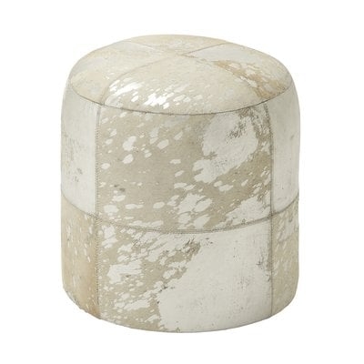 Leather Pouf - Image 0