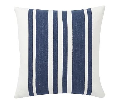 Luxembourg Stripe Pillow Cover, 20", Blue - Image 2