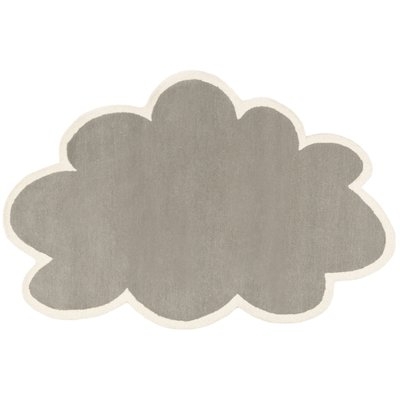 Walsall Cloud Hand-Tufted Wool Gray/Ivory Area Rug - Image 0