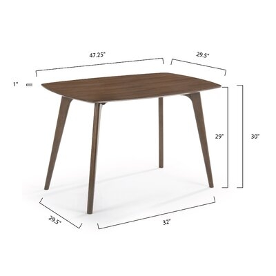 Mcloughlin Solid Wood Dining Table - Image 1