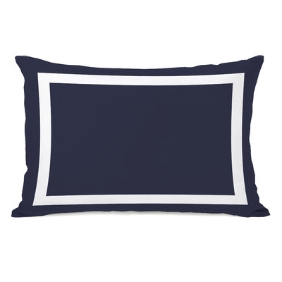 Alleyton Simple Lumbar Pillow, Navy - Image 0