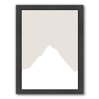 Beige White Mountain Gallery Framed Graphic Art - Image 0