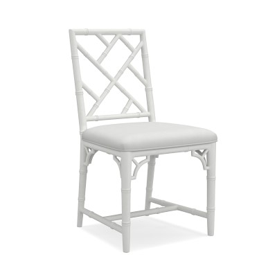 Chippendale Bistro Side Chair, White - Image 1