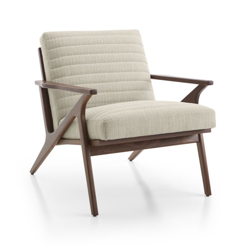 Cavett Channel Walnut Wood Frame Chair - Image 2