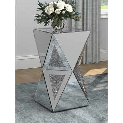 Geometric Side Table Silver - Image 0