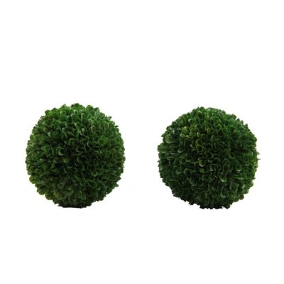 Faux Preserved Boxwood Plant - Image 0