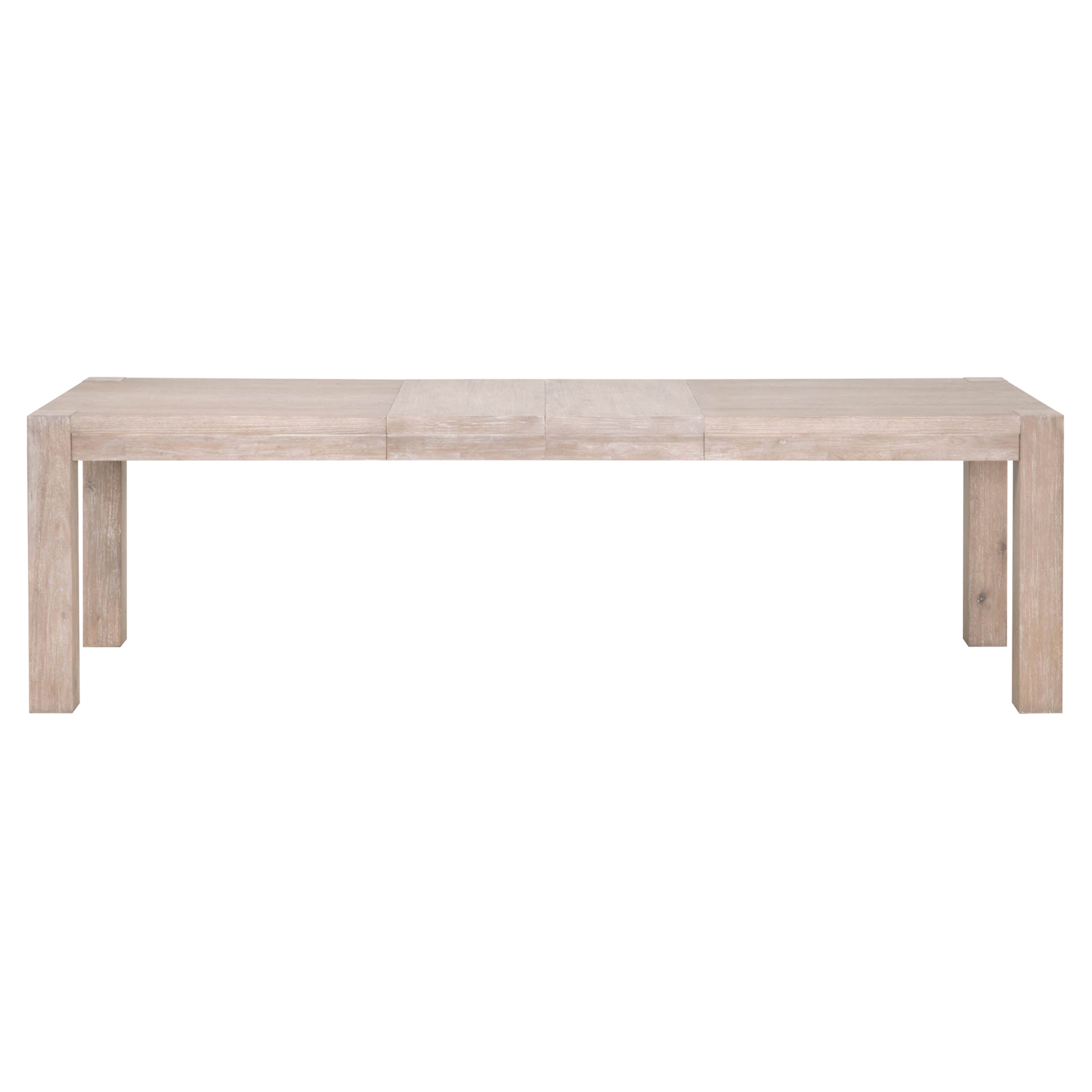 Astrid Modern Classic Natural Solid Acacia Extendable Dining Table - Image 1
