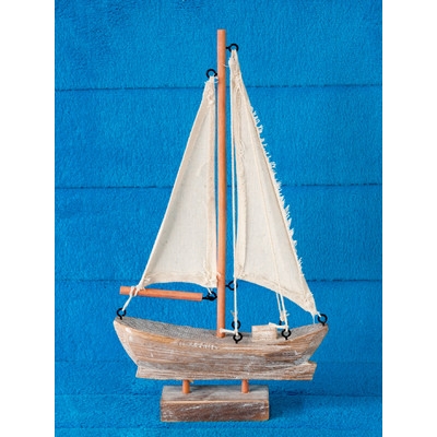 Alvy Handcrafted Nautical Wooden Sail Boat - Image 0