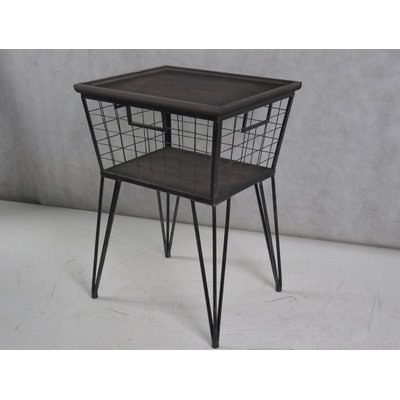 Hinckley Industrial End Table with Storage - Image 0