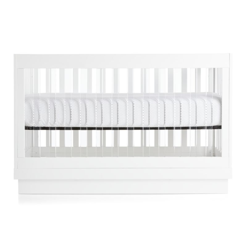 Babyletto Harlow Acrylic and White 3-in-1 Convertible Crib - Image 4