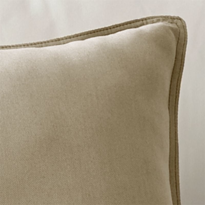 Sunbrella ® Canvas Stone 20" Sq. Outdoor Pillow - Image 2