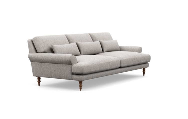 Maxwell Sofa with Earth Fabric and Oiled Walnut legs - Image 1