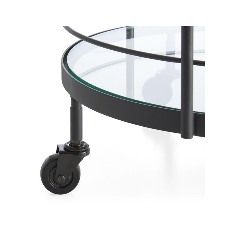 Noir Round Bar Cart - Image 4
