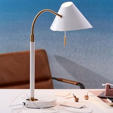 Mid,Century Task Table Lamp + USB-Individual - Image 0