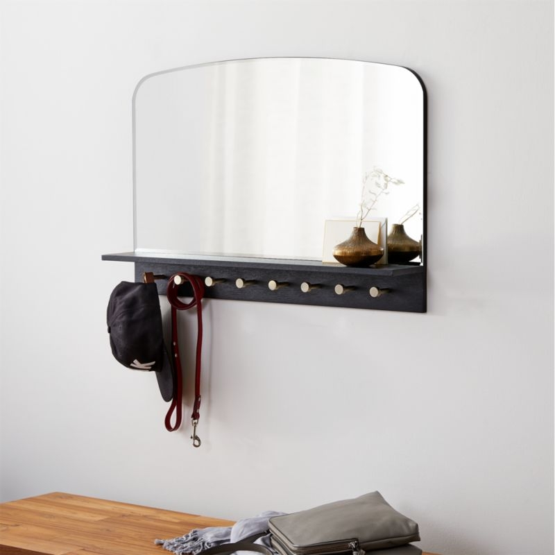 Conner Entryway Mirror With Hooks - Image 2