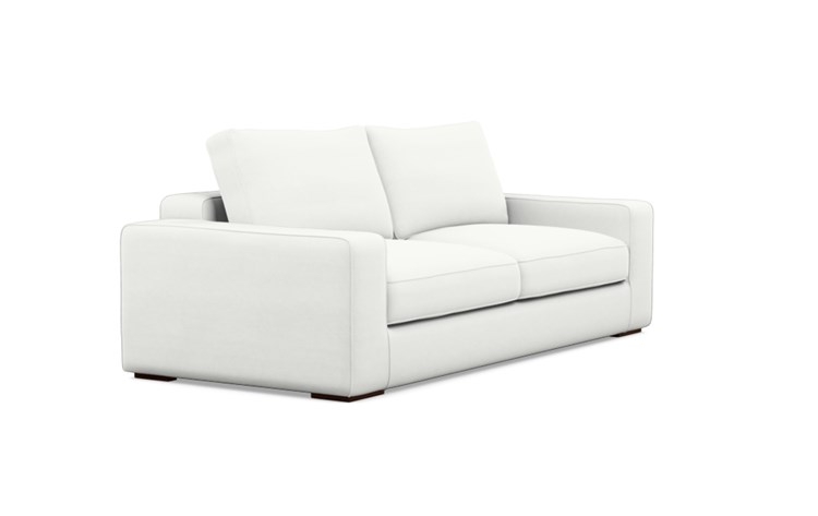 Ainsley Sofa with Swan Fabric and Oiled Walnut legs - Image 1