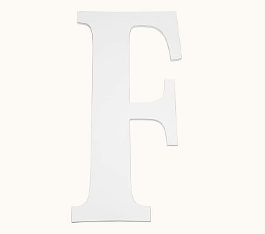 Mini Harper Painted Letter, White, F - Image 0