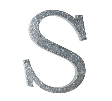 Large Galvanized Letter, S - Image 2