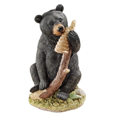 Black Honey the Curious Bear Cub Figurine - Image 0