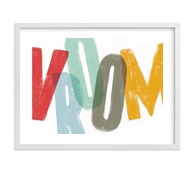 Vroom Wall Art by Minted(R), 24x18, White - Image 0