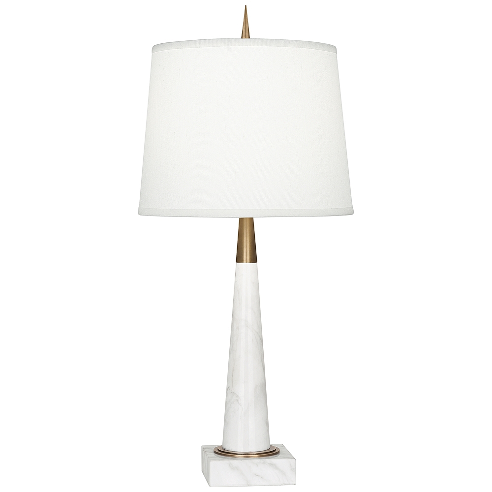 Robert Abbey 21 1/4" High Florence Carrara Marble Table Lamp - Style # 35C16 - Image 0