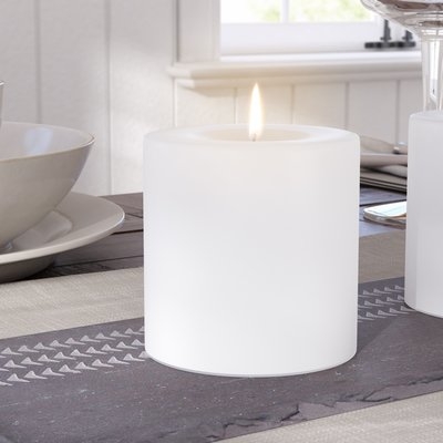 Unscented Ivory Pillar Candle - Image 0