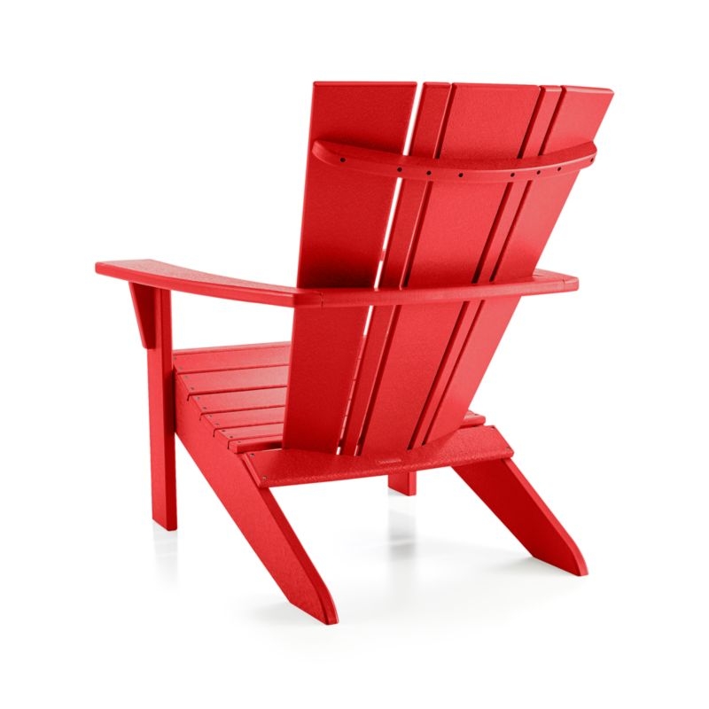 Vista II Sunset Red Outdoor Adirondack Chair by POLYWOOD® - Image 4