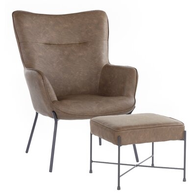 Martini Lounge Chair and Ottoman - Image 0