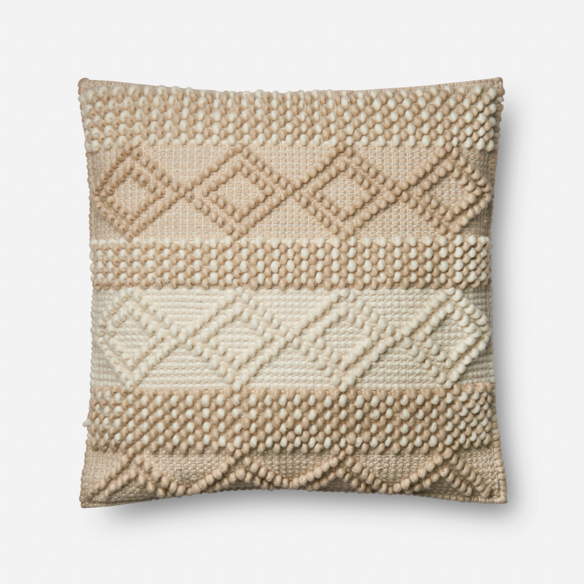PILLOWS - BEIGE / IVORY 22x22 - Image 0
