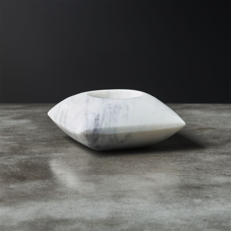 Pillow Marble Tea Light Candle Holder - Image 1