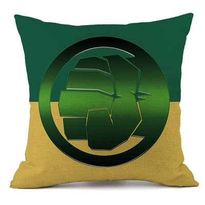 SuperHeroes the Hulk Cotton Throw Pillow - Image 0