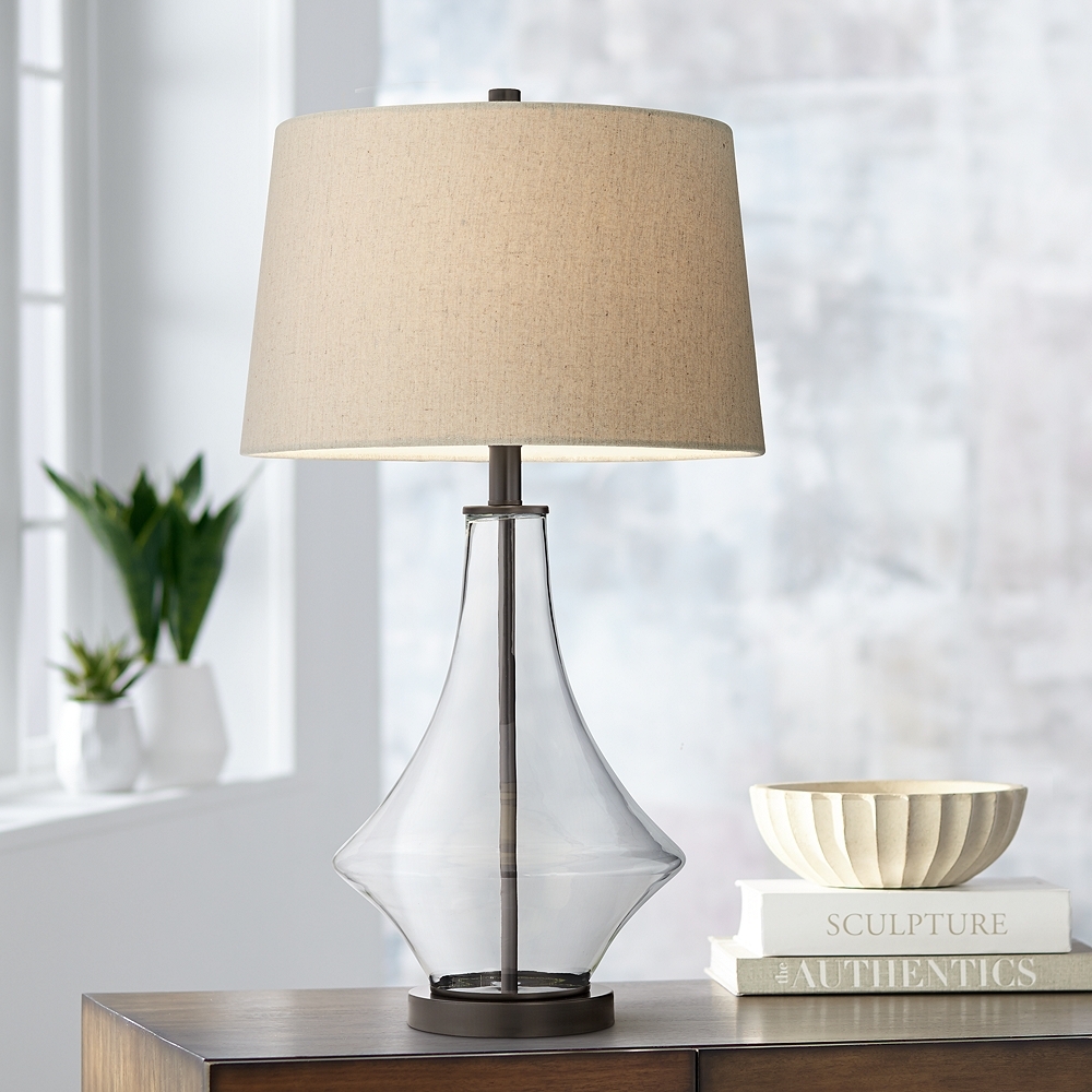 Stingray Clear Glass Table Lamp - Style # 66D58 - Image 0
